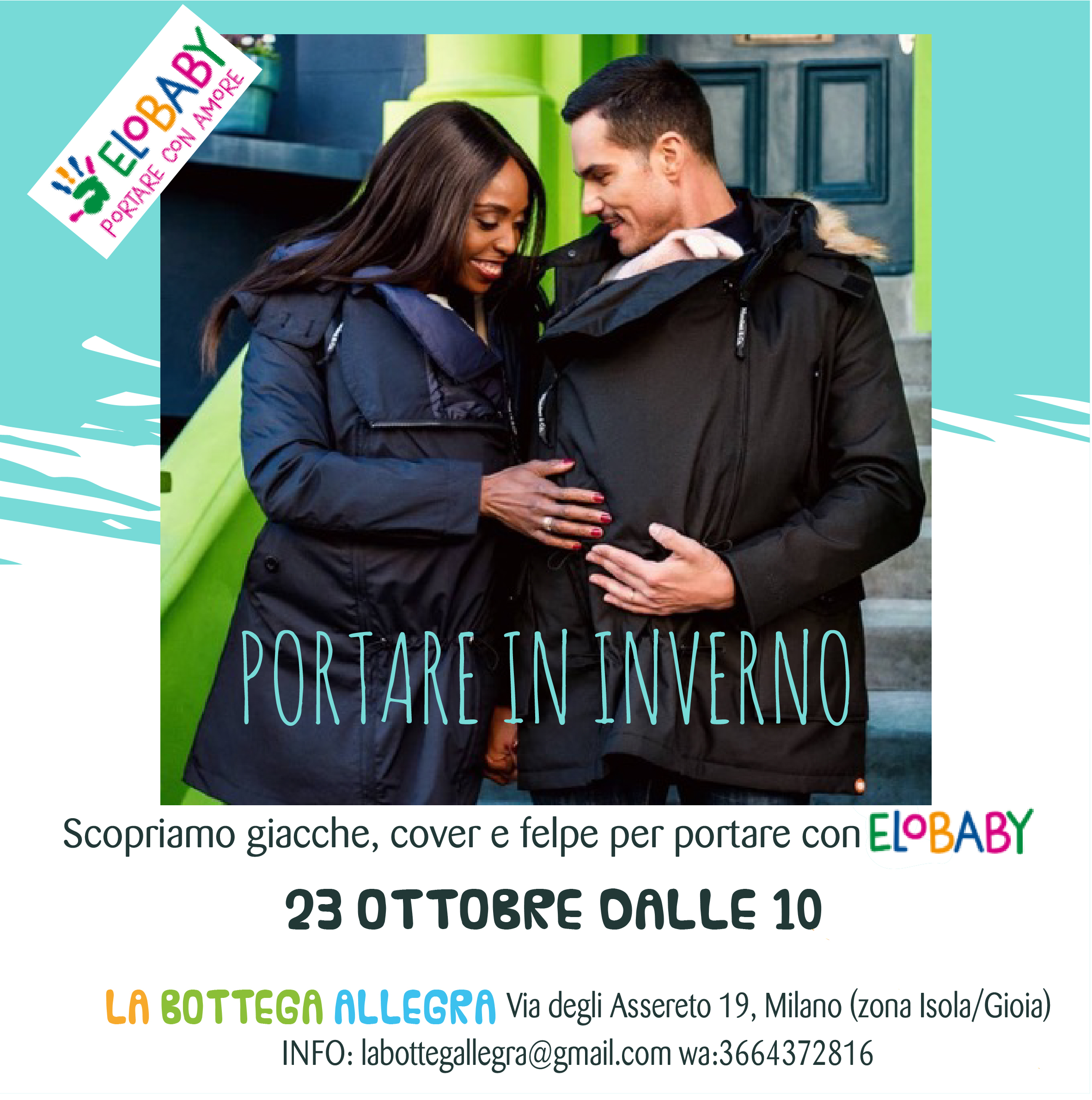 Portare in inverno con Elobaby